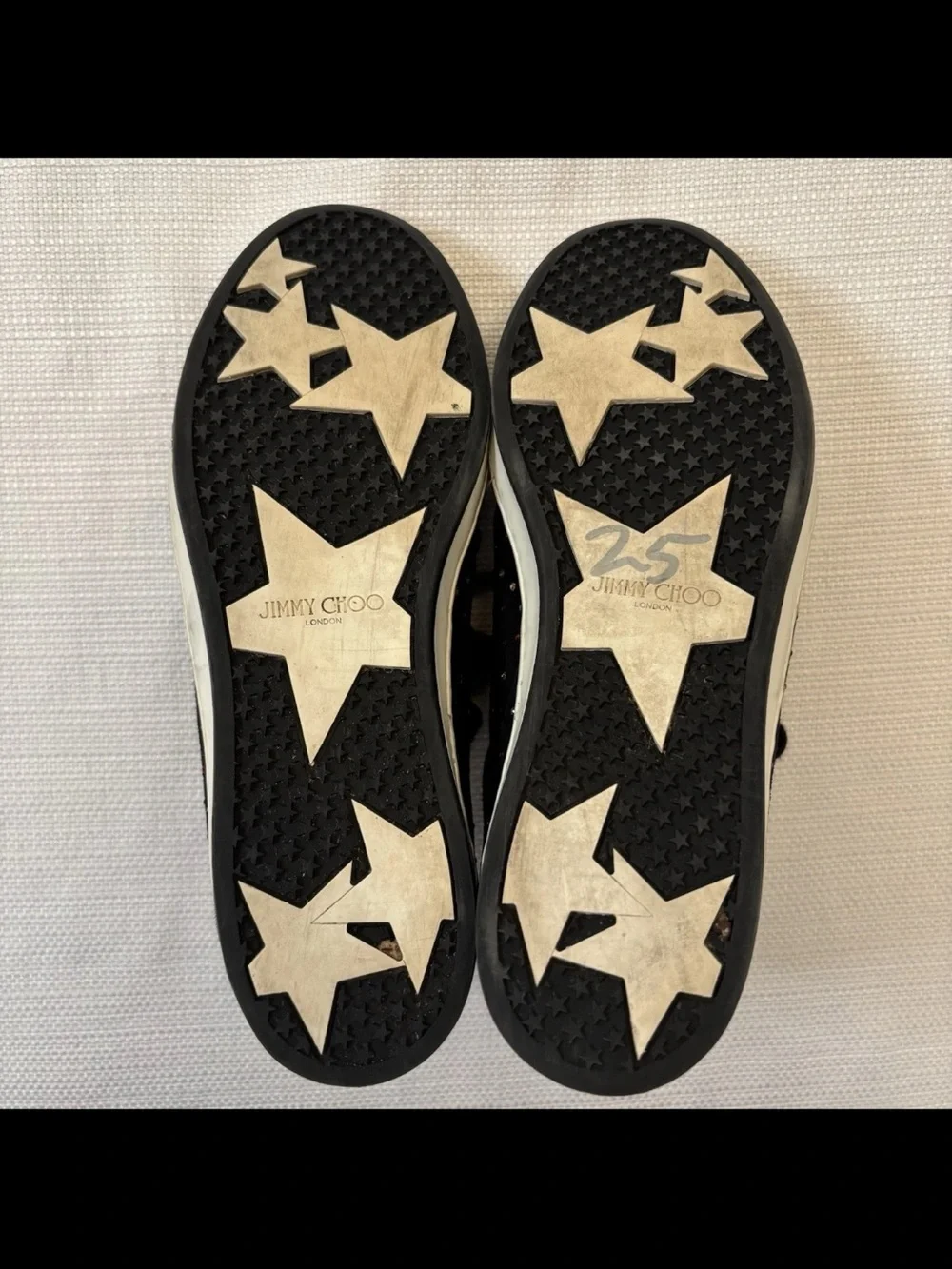 Jimmy Choo Miami Trainer Women 36 US 5.5-6 Black Suede Multicolor Sneakers